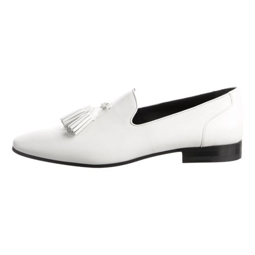 Pre-owned Celine Leather Mules & Clogs In White