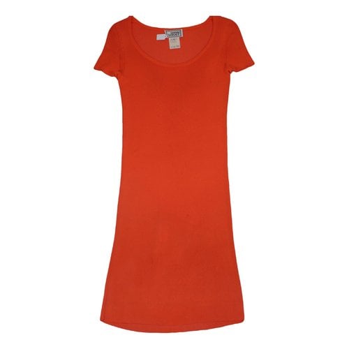 Pre-owned Versace Mid-length Dress In Orange