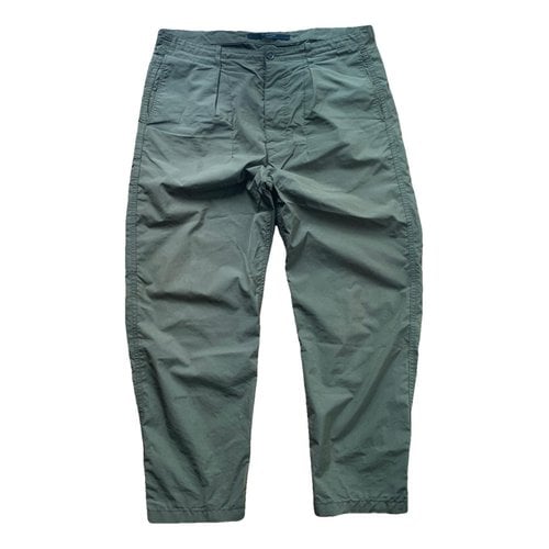 Pre-owned Valentino Trousers In Khaki