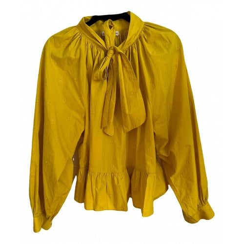 Pre-owned Ulla Johnson Blouse In Yellow