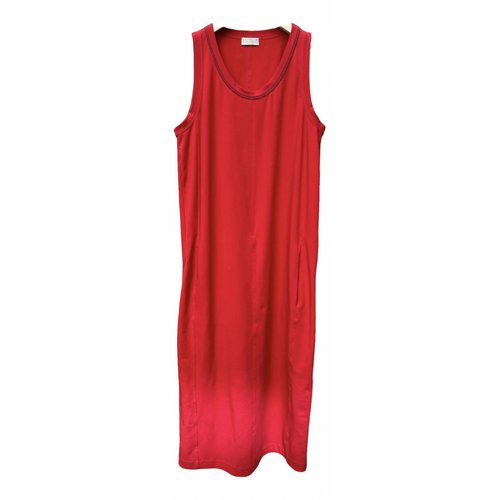 Pre-owned Brunello Cucinelli Maxi Dress In Red