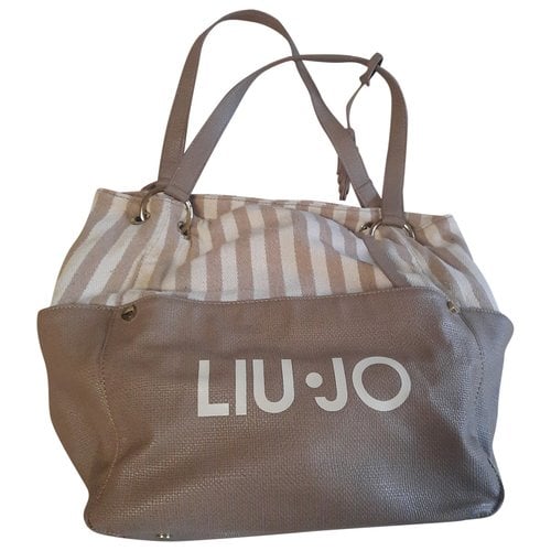 Pre-owned Liujo Cloth Handbag In White