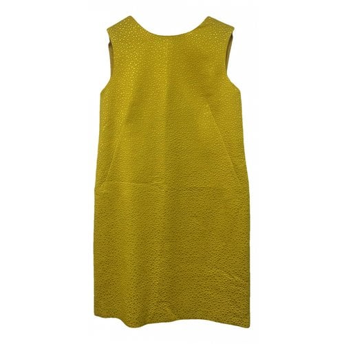 Pre-owned Lk Bennett Mini Dress In Yellow