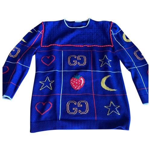 Pre-owned Gucci Jumper In Blue