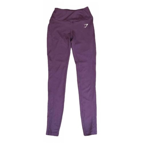 Pre-owned Gymshark Leggings In Purple