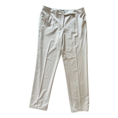 Pre-owned Giorgio Armani Straight Pants In Grey