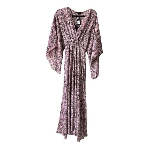 Pre-owned Maje Maxi Dress In Pink