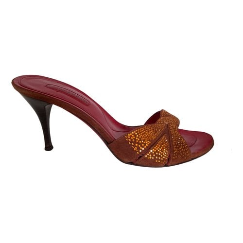 Pre-owned Cesare Paciotti Leather Heels In Brown