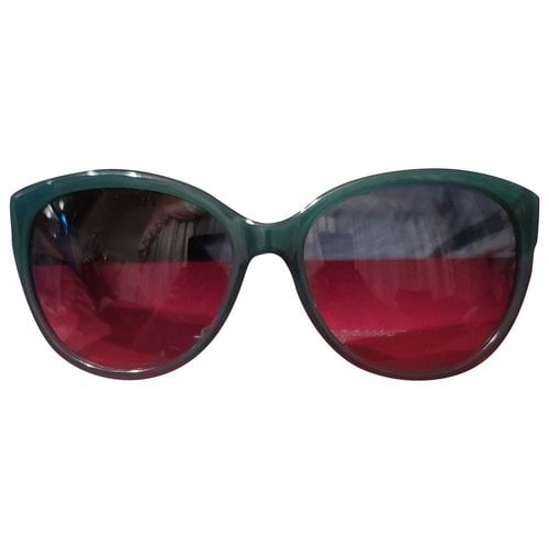 Pre-owned Ferragamo Sunglasses In Green