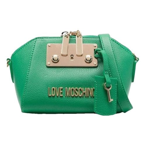 Pre-owned Moschino Love Handbag In Green