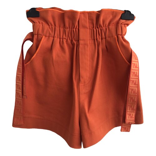 Pre-owned Fendi Shorts In Orange