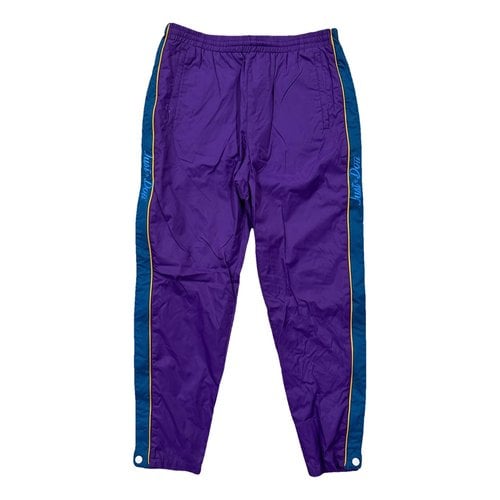 Pre-owned Converse Trousers In Purple