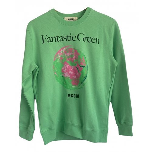Pre-owned Msgm Top In Green