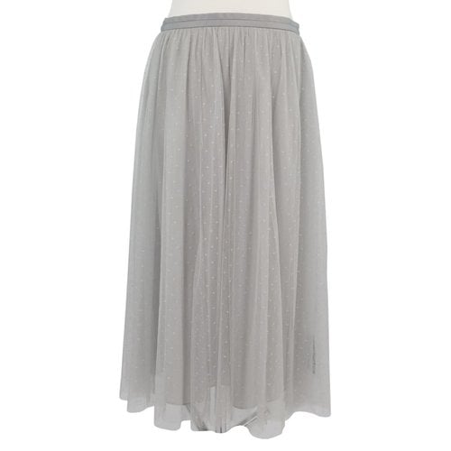 Pre-owned Needle & Thread Mid-length Skirt In Grey