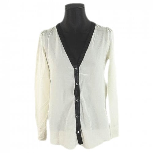 Pre-owned Masscob Silk Blouse In White