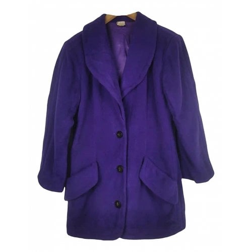 Pre-owned Krizia Wool Jacket In Purple