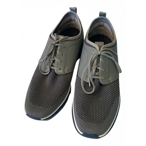 Pre-owned Cole Haan Leather Lace Ups In Grey