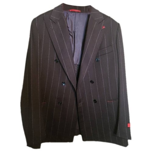 Pre-owned Isaia Wool Suit In Blue