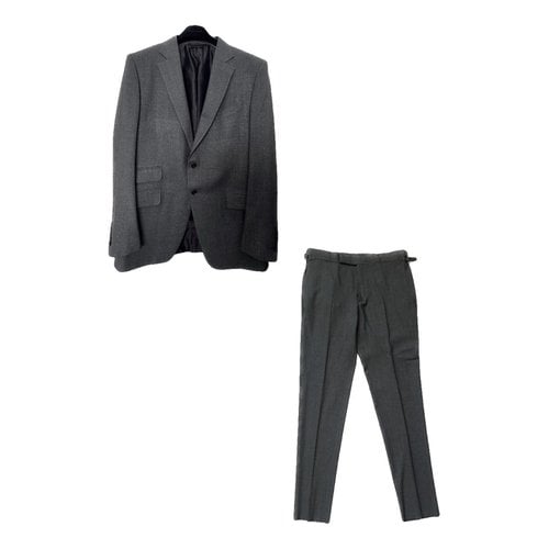 Pre-owned Tom Ford Wool Suit In Anthracite