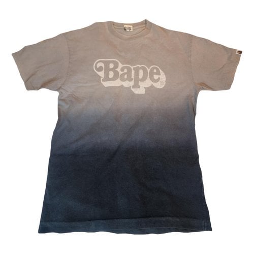 Pre-owned A Bathing Ape T-shirt In Grey