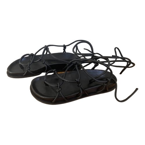 Pre-owned A.emery Leather Sandal In Black