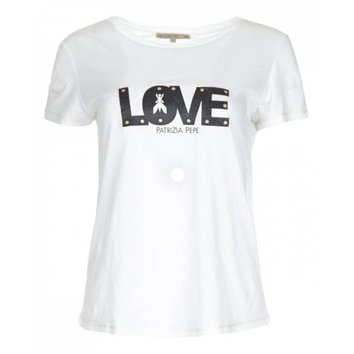Pre-owned Patrizia Pepe T-shirt In White