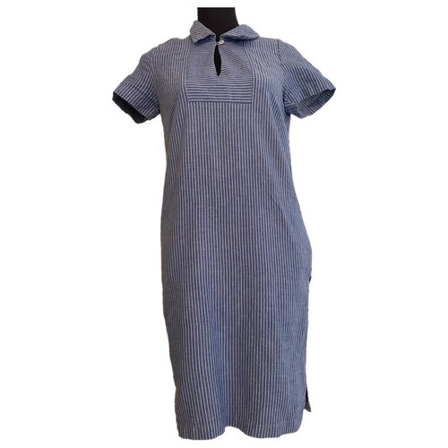 Pre-owned Ymc You Must Create Mid-length Dress In Blue