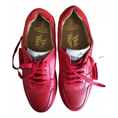 Pre-owned Vivienne Westwood Leather Trainers In Red