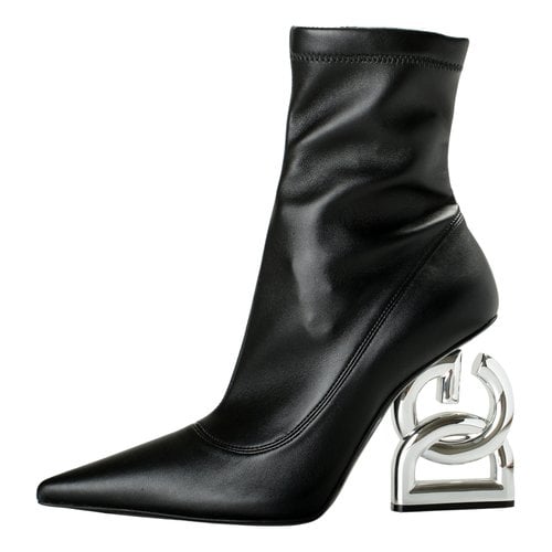 Pre-owned Dolce & Gabbana Ankle Boots In Black