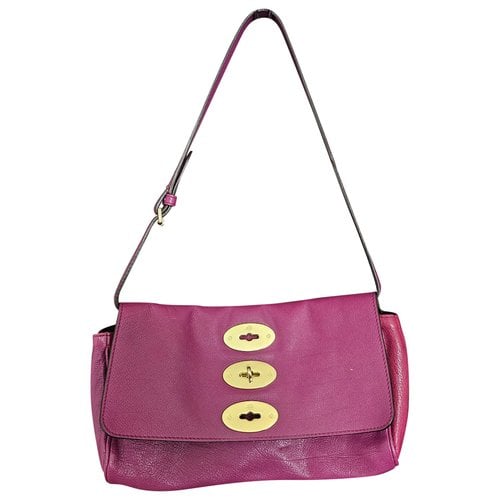 Pre-owned Mulberry Leather Handbag In Purple