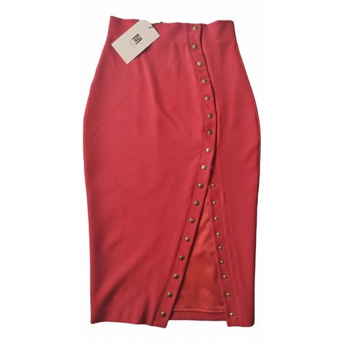 Pre-owned Murmur Mid-length Skirt In Red