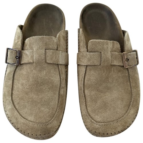 Pre-owned Re/done Mules & Clogs In Beige
