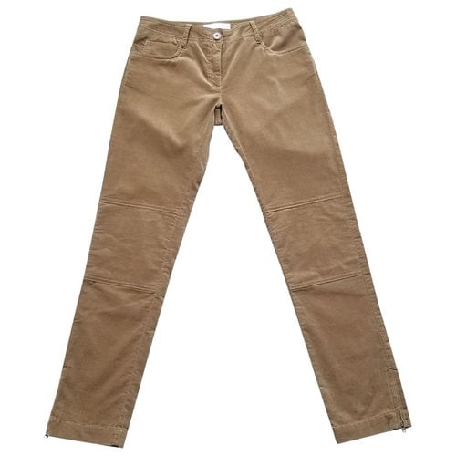 Pre-owned Sessun Straight Pants In Brown