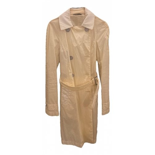 Pre-owned Belstaff Trench Coat In Yellow