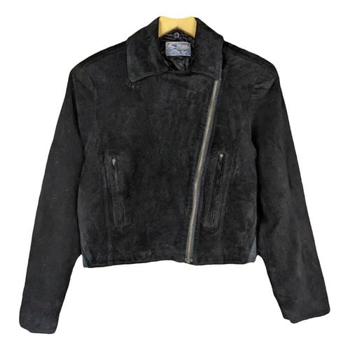 Pre-owned Kenzo Velvet Coat In Black