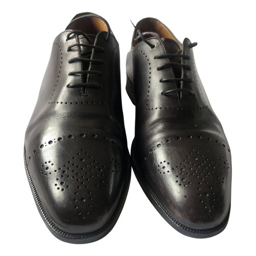 Pre-owned Berluti Leather Lace Ups In Brown