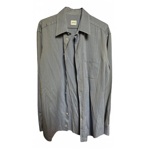 Pre-owned Armani Collezioni Shirt In Navy