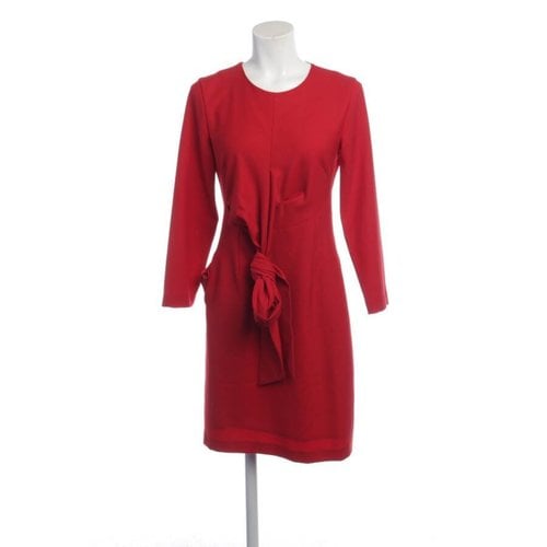 Pre-owned Caliban Wool Dress In Red