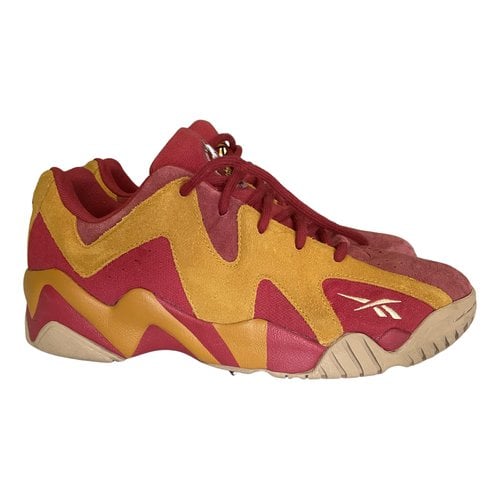 Pre-owned Reebok Low Trainers In Red