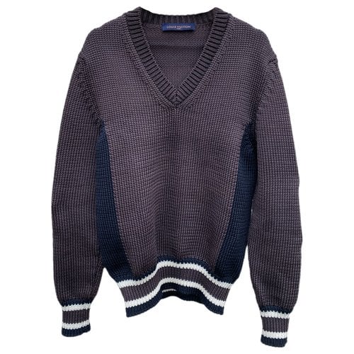 Pre-owned Louis Vuitton Silk Sweatshirt In Brown