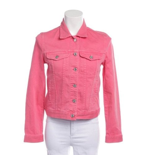 Pre-owned 7 For All Mankind Coat In Pink