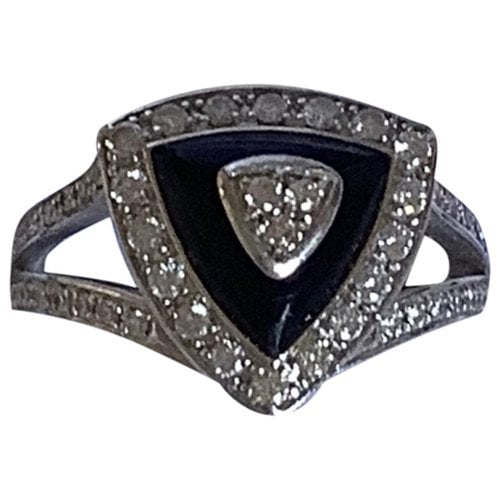Pre-owned Mauboussin Dream My Love White Gold Ring In Black