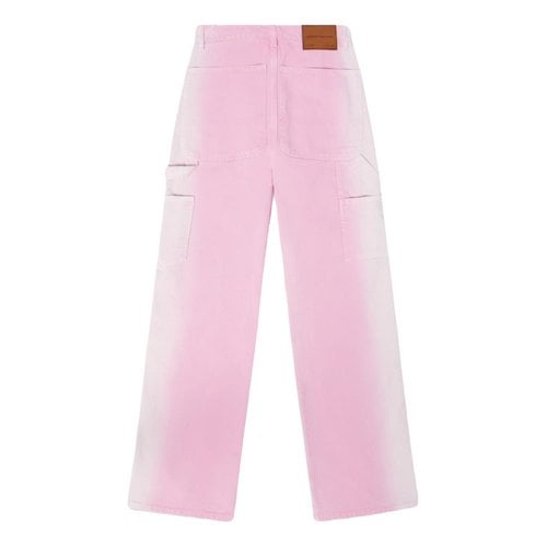 Pre-owned Heron Preston Straight Jeans In Pink