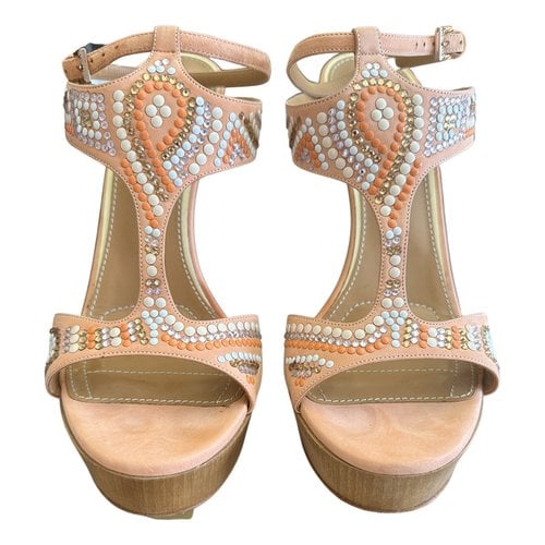 Pre-owned Lerre Sandals In Pink