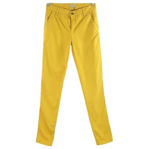 Pre-owned Liujo Chino Pants In Yellow