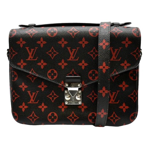 Pre-owned Louis Vuitton Metis Leather Crossbody Bag In Black