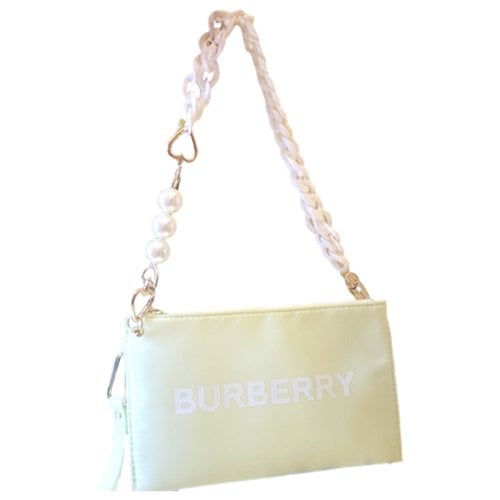 Pre-owned Burberry Handbag In Green