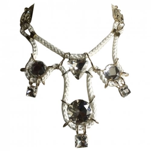 Pre-owned Blumarine Necklace In White