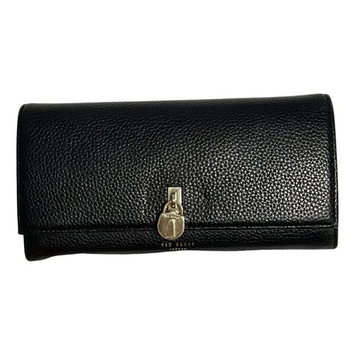 Pre-owned Ted Baker Leather Wallet In Black