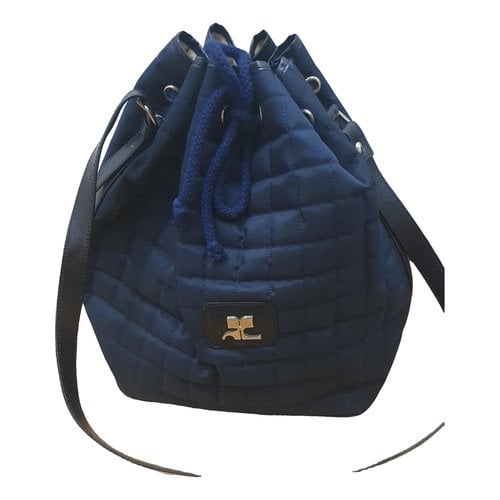 Pre-owned Courrèges Handbag In Navy
